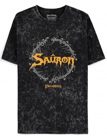 Lord Of The Rings: Acid Wash Grey (T-Shirt Unisex Tg. L)