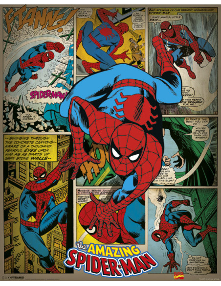 Marvel: Pyramid - Spider-Man - Retro (Poster Mini 40x50 Cm)