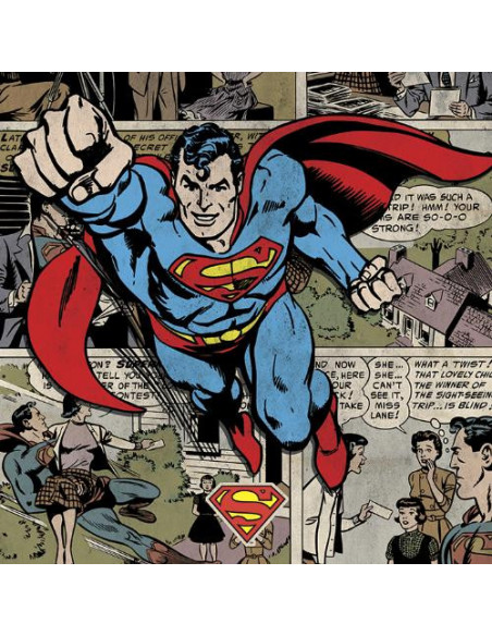 Dc Comics: Superman: Burst (Stampa Su Tela 40X40 Cm)