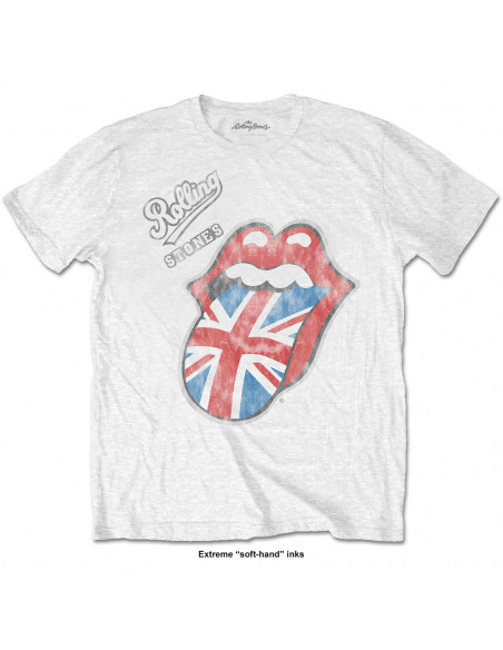 Rolling Stones (The): Vintage British Tongue (T-Shirt Unisex Tg. XL)