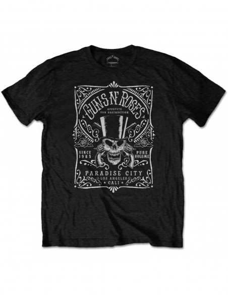 Guns N' Roses: Bourbon Label (T-Shirt Unisex Tg. S)