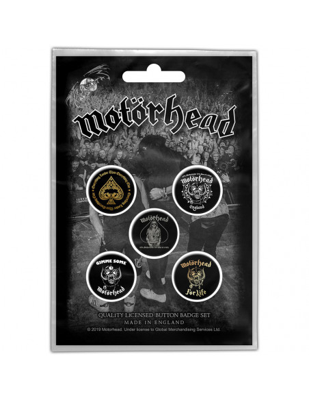 Motorhead: Clean Your Clock (Button Badge Pack)