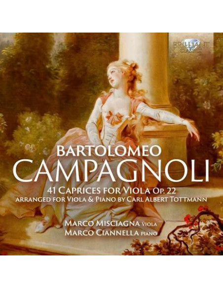 Marco Misciagna, Marco Ciannella - 41 Caprices For Viola Op.22, Arranged For Viola & Piano By Carl Albert Tottmann - (CD)