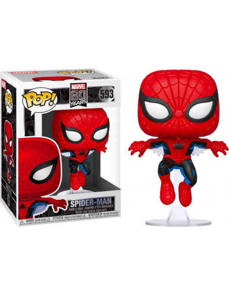 Marvel: Funko Pop! - 80 Years - Spider-Man (Bobble-Head) (Vinyl Figure 593)