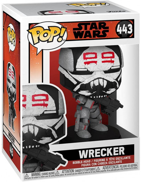 Star Wars: Funko Pop! - Bad Batch - Wrecker (Vinyl Figure 443)