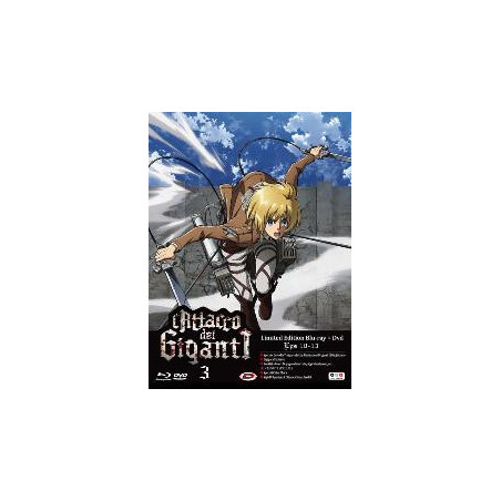 L'Attacco Dei Giganti - 3 Eps 10-13 (Blu Ray + Dvd) Limited Ed.