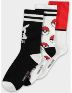Pokemon: Sport Socks (Calzini Tg. 43/46) (3Pack)