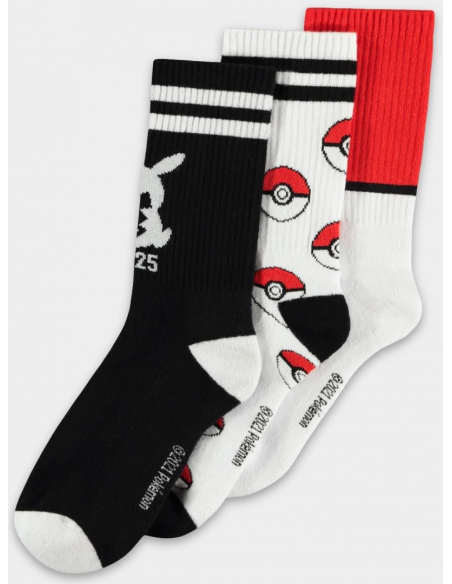 Pokemon: Sport Socks (Calzini Tg. 43/46) (3Pack)