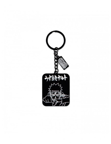 Naruto Shippuden - Metal Keychain Metal Keychains M Black