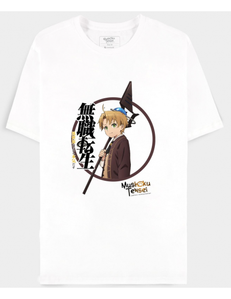 Mushoku Tensei: Men'S Short Sleeved White (T-Shirt Unisex Tg. L) v1