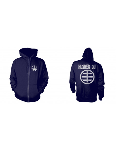 Husker Du: Circle Logo 1 Zip (Felpa Con Cappuccio Unisex Tg. M)
