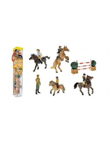 Plastoy: Equitazione - Tubo 10 Figure