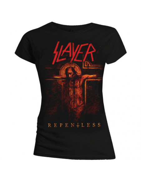 Slayer: Repentless Crucifix Black (T-Shirt Donna Tg. S)