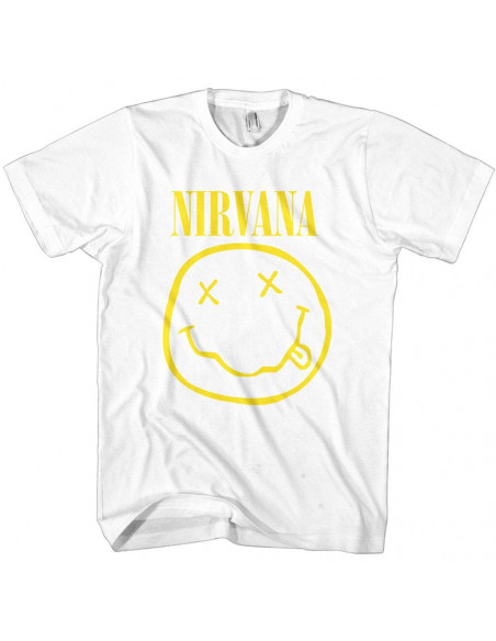 Nirvana: Yellow Smiley (T-Shirt Unisex Tg. L)