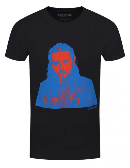 Post Malone: Red & Blue Photo (T-Shirt Unisex Tg. M)