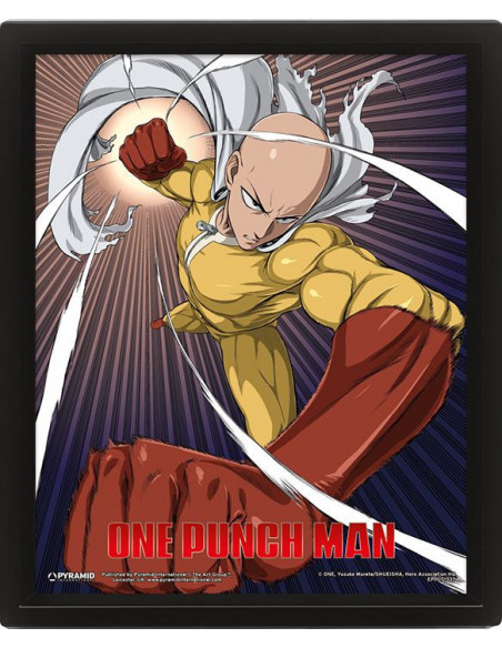 One Punch Man: Pyramid - Saitama And Genos - Framed 25X20 Cm (3D Lenticular Print / Stampa) One Punch Man: Pyramid - Saitama And Genos - Framed 25X20 Cm (3D Lenticular Print / Stampa)