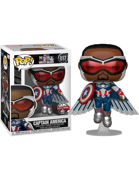 Marvel: Funko Pop! - The Falcon And The Winter Soldier - Captain America (Flying) (Vinyl Figure 817)