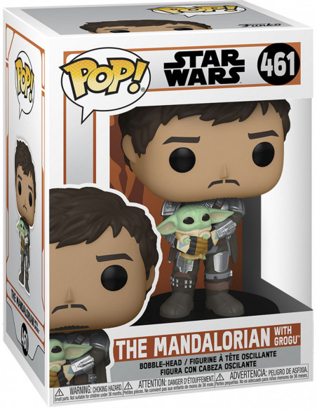 Star Wars: Funko Pop! - The Mandalorian With Grogu (Vinyl Figure 461)
