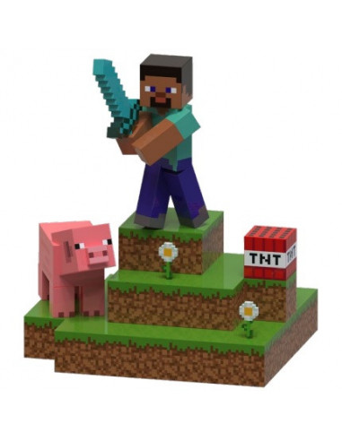 Minecraft Steve Diorama (Lampada)