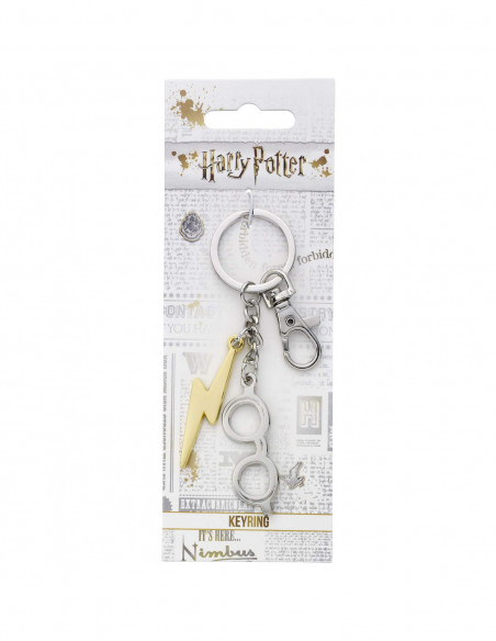 Harry Potter: Lightning Bolt & Glasses Keyring (Portachiavi)