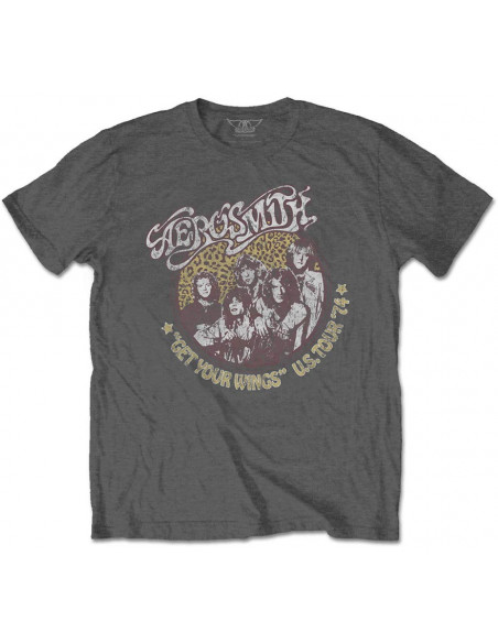 Aerosmith: Cheetah Print (T-Shirt Unisex Tg. L)