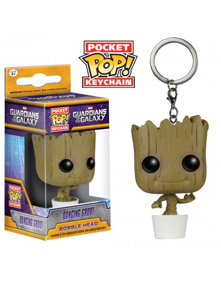 Marvel: Funko Pop! Pocket Keychain - Guardians Of The Galaxy - Dancing Groot (Portachiavi)