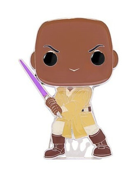 Star Wars : Funko Pop! Large Pop Pin - Mace Windu (Spilla Smaltata)
