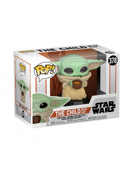 Star Wars: Funko Pop! - Mandalorian - The Child With Cup (Bobble-Head Figure 378)