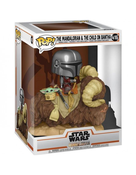 Star Wars: Funko Pop! Deluxe - The Mandalorian & The Child On Bantha (Vinyl Figure 416)