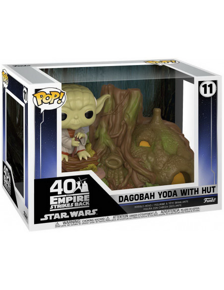 Star Wars: Funko Pop! Town - The Empire Strikes Back - Dagobah Yoda With Hut (Vinyl Figure 11)
