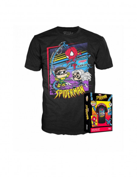 Marvel: Funko Boxed Tee - Spidey Cat Doc (Tg. M)