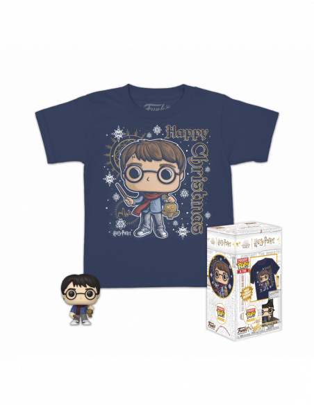 Funko: Pop & Tee: Hp- Holiday Harry (Kd) (Tg. M)