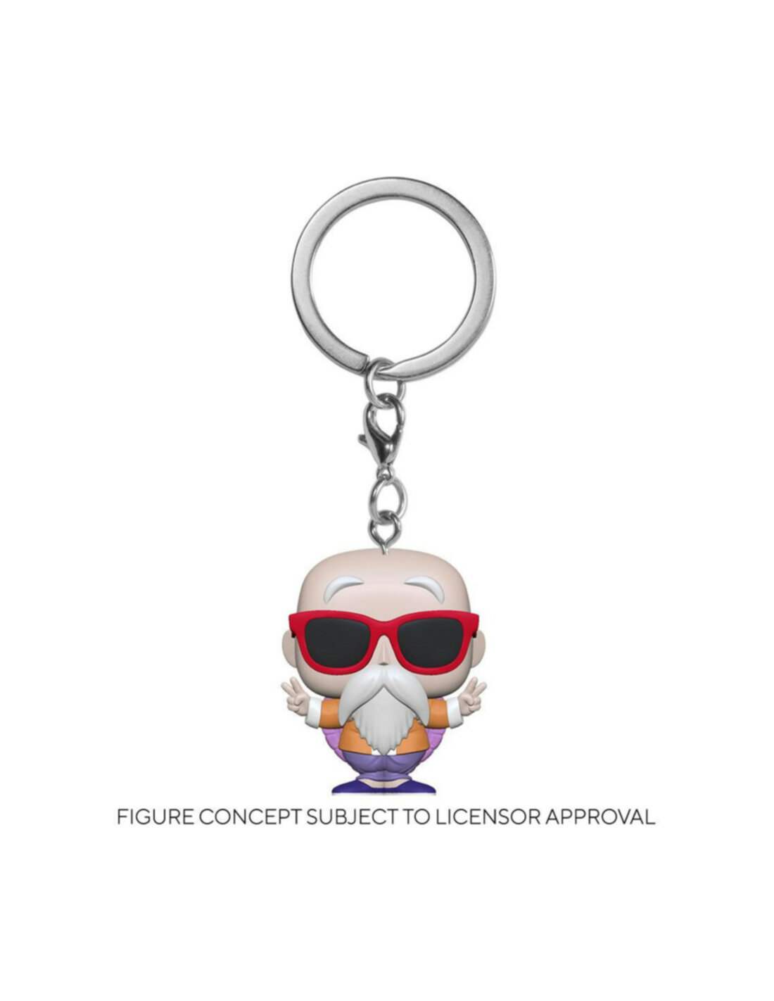 Dragon Ball Z: Funko Pop! Keychain - Master Roshi (Peace Sign