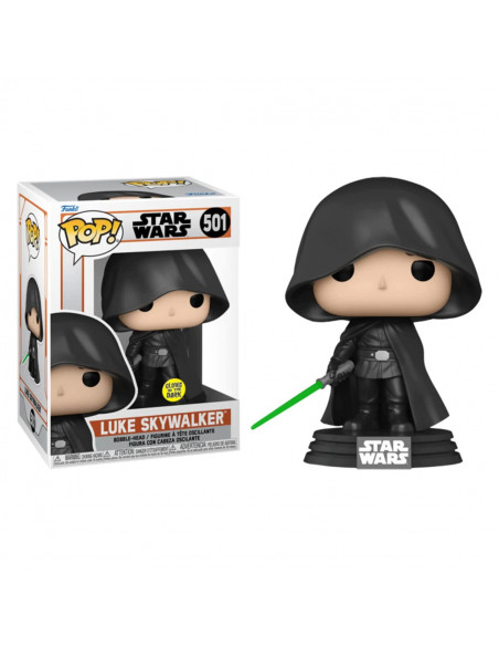 Star Wars: Funko Pop! - Mandalorian Hooded Luke W/ Saber (Gw)(Latam Exclus