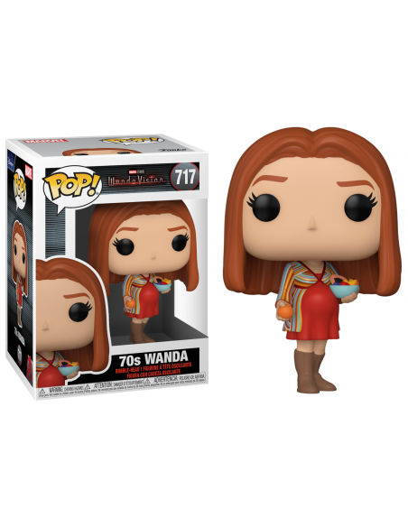 Marvel: Funko Pop! - Wandavision - 70s Wanda (Bobble-Head) (Vinyl  Figure 717)