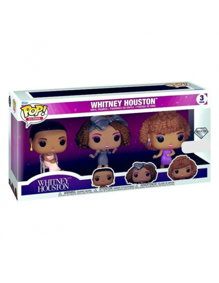 Funko: Pop Rocks: Whitney Houston 3 Pack (Dglt)