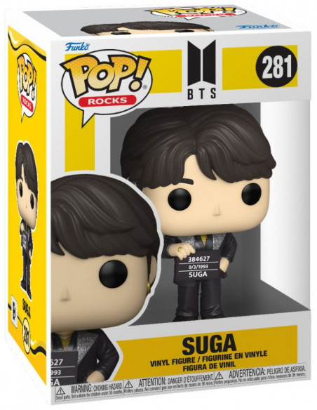 Bts: Funko Pop! Rocks - Suga (Vinyl Figure 281)