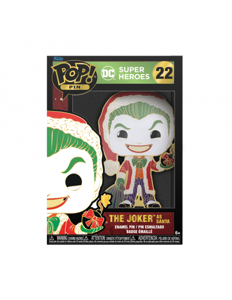Dc Comics: Funko Pop! Pin - Dc Holiday - Joker Group Sku (Enamel Pin / Spilla Smaltata)