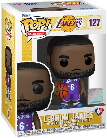 Basketball: Funko Gold - Nba - Lakers - LeBron James (Yellow Jersey) (Vinyl Figure 127)