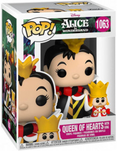 Disney: Funko Pop! - Alice In Wonderland - Queen Of Hearts With King (Vinyl Figure 1063)