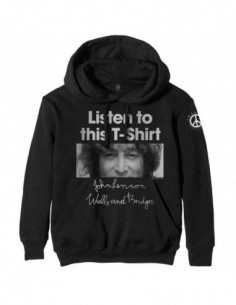 John Lennon - Listen Lady (Felpa Con Cappuccio Unisex Tg. XL)
