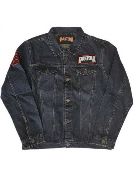 Pantera: Unisex Denim Jacket: Vulgar Display Of Power (Back and Sleeve Print) (Giacca Unisex Tg. L)