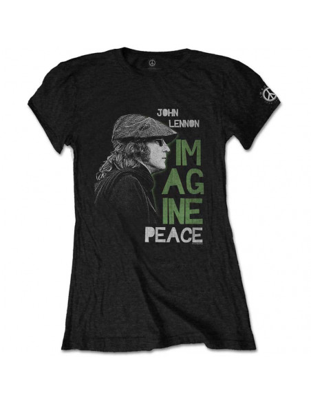 John Lennon: Imagine Peace (T-Shirt Donna Tg. L)