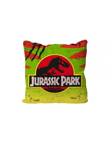 Jurassic Park Car Logo Square Cushion
