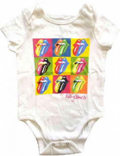 Rolling Stones (The): Two-Tone Tongues Kids Baby Grow (Body Bambino 0-3 Months)