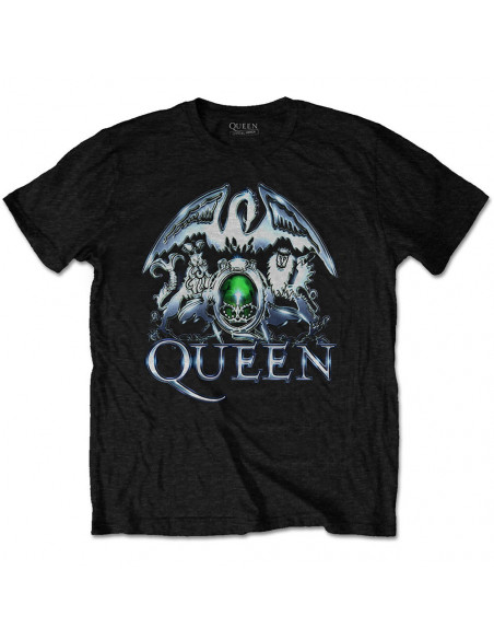 Queen: Metal Crest (T-Shirt Unisex Tg. L)