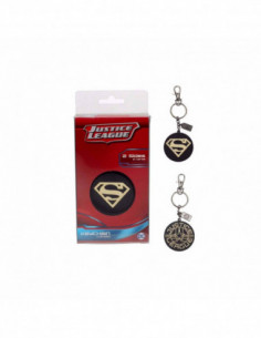 Dc Comics: Jla Superman Golden Logo Metal Keychain