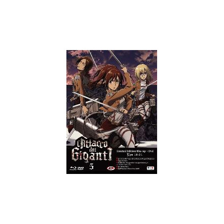 L'Attacco Dei Giganti - 5 Eps 18-21 (Blu Ray + Dvd) Limited Ed.