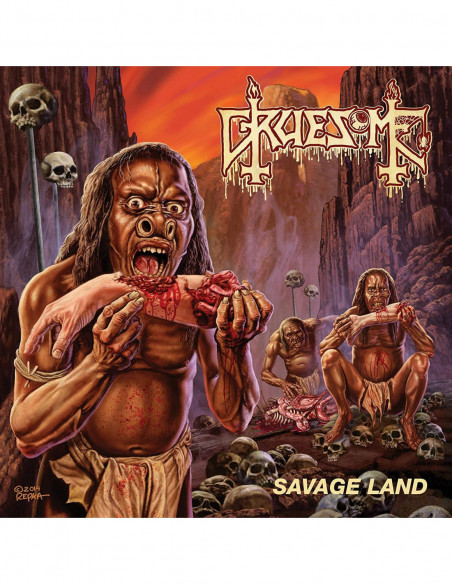 Gruesome - Savage Land (Bone White and Red Vinyl)