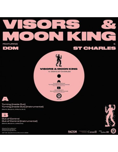 Visors and Moon King - Turning (Inside Out) B/W Out Of Control